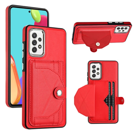 Shockproof Leather Phone Case with Card Holder, For Samsung Galaxy S21 FE 5G, For Samsung Galaxy A32 4G, For Samsung Galaxy A72 4G / A72 5G, For Samsung Galaxy A52 4G / A52 5G