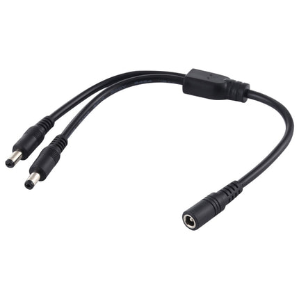 5.5 x 2.1mm Female to Male Plug DC Power Splitter Adapter Power Cable, 30cm, 70cm
