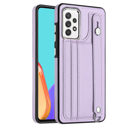 Shockproof Leather Phone Case with Wrist Strap, For Samsung Galaxy A22 5G, For Samsung Galaxy S21 FE 5G, For Samsung Galaxy A32 4G, For Samsung Galaxy A72 4G / A72 5G