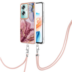 Electroplating Marble Dual-side IMD Phone Case with Lanyard