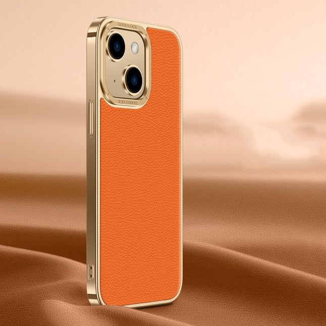 Litchi Texture Genuine Leather Phone Case, For iPhone 14 / 13, For iPhone 14 Pro, For iPhone 14 Pro Max, For iPhone 13 Pro Max, For iPhone 13 Pro, For iPhone 13, For iPhone 12, For iPhone 12 Pro Max, For iPhone 12 Pro
