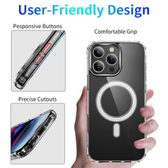 Four Corner Airbags MagSafe Magnetic Phone Case, For iPhone 16 Pro Max, For iPhone 16 Pro, For iPhone 16 Plus, For iPhone 16, For iPhone 15 Pro Max, For iPhone 15 Pro, For iPhone 15 Plus, For iPhone 15