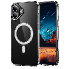 Four Corner Airbags MagSafe Magnetic Phone Case, For iPhone 16e, For iPhone 16 Pro Max, For iPhone 16 Pro, For iPhone 16 Plus, For iPhone 16, For iPhone 15 Pro Max, For iPhone 15 Pro, For iPhone 15 Plus, For iPhone 15
