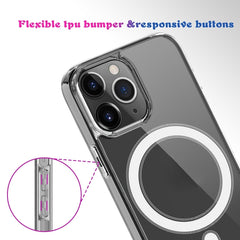 MagSafe Clear Acrylic PC +TPU Phone Case, For iPhone 16 Pro Max, For iPhone 16 Pro, For iPhone 16 Plus, For iPhone 16, For iPhone 15 Pro Max, For iPhone 15 Pro, For iPhone 15 Plus, For iPhone 15