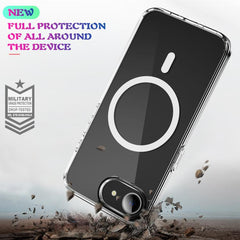 MagSafe Clear Acrylic PC +TPU Phone Case, For iPhone 16e, For iPhone 16 Pro Max, For iPhone 16 Pro, For iPhone 16 Plus, For iPhone 16, For iPhone 15 Pro Max, For iPhone 15 Pro, For iPhone 15 Plus, For iPhone 15