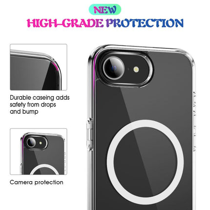 MagSafe Clear Acrylic PC +TPU Phone Case, For iPhone 16e, For iPhone 16 Pro Max, For iPhone 16 Pro, For iPhone 16 Plus, For iPhone 16, For iPhone 15 Pro Max, For iPhone 15 Pro, For iPhone 15 Plus, For iPhone 15