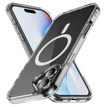 Funda de teléfono de PC + TPU de acrílico transparente MagSafe, para iPhone 16 Pro Max, para iPhone 16 Pro, para iPhone 16 Plus, para iPhone 16, para iPhone 15 Pro Max, para iPhone 15 Pro, para iPhone 15 Plus, para iPhone 15