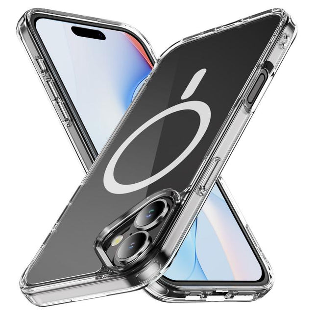 MagSafe Clear Acrylic PC +TPU Phone Case, For iPhone 17e / 16e, For iPhone 16 Pro Max, For iPhone 16 Pro, For iPhone 16 Plus, For iPhone 16, For iPhone 15 Pro Max, For iPhone 15 Pro, For iPhone 15 Plus, For iPhone 15