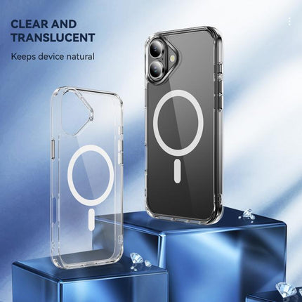 Funda de teléfono de PC + TPU de acrílico transparente MagSafe, para iPhone 16 Pro Max, para iPhone 16 Pro, para iPhone 16 Plus, para iPhone 16, para iPhone 15 Pro Max, para iPhone 15 Pro, para iPhone 15 Plus, para iPhone 15