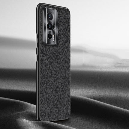 Litchi Texture Genuine Leather Phone Case, For Xiaomi Redmi K60 Ultra, For Xiaomi 13 Ultra, For Xiaomi Redmi K60 Pro, For Xiaomi Redmi K60, For Xiaomi 13 Pro, For Xiaomi 13