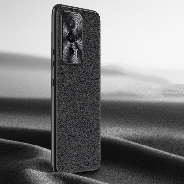 Litchi Texture Genuine Leather Phone Case, For Xiaomi 13 Ultra, For Xiaomi Redmi K60 Ultra, For Xiaomi Redmi K60 Pro, For Xiaomi Redmi K60, For Xiaomi 13 Pro, For Xiaomi 13
