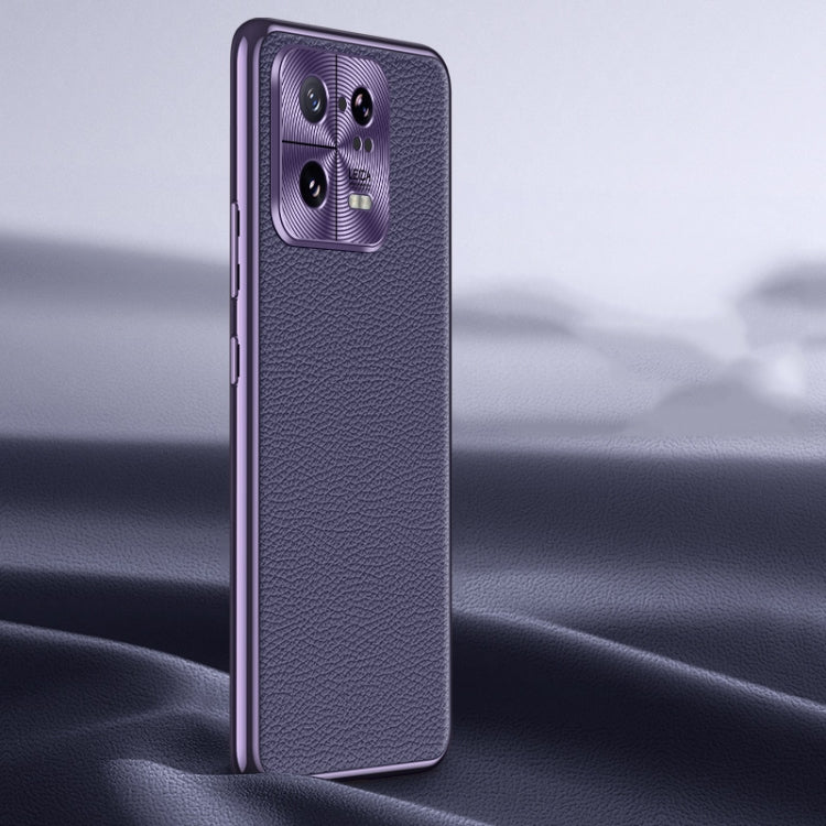 Litchi Texture Genuine Leather Phone Case, For Xiaomi 13 Ultra, For Xiaomi Redmi K60 Ultra, For Xiaomi Redmi K60 Pro, For Xiaomi Redmi K60, For Xiaomi 13 Pro, For Xiaomi 13