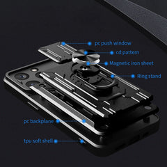 Sliding Camshield TPU+PC Phone Case with Card Slot, For iPhone 15 Pro Max, For iPhone 15 Pro, For iPhone 15 Plus, For iPhone 15