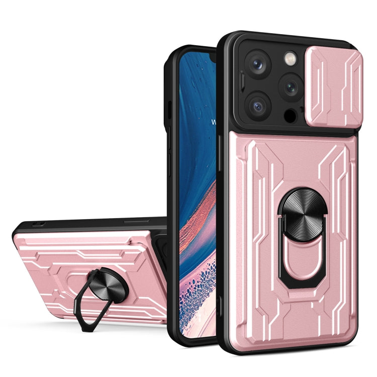 Sliding Camshield TPU+PC Phone Case with Card Slot, For iPhone 15 Pro Max, For iPhone 15 Pro, For iPhone 15 Plus
