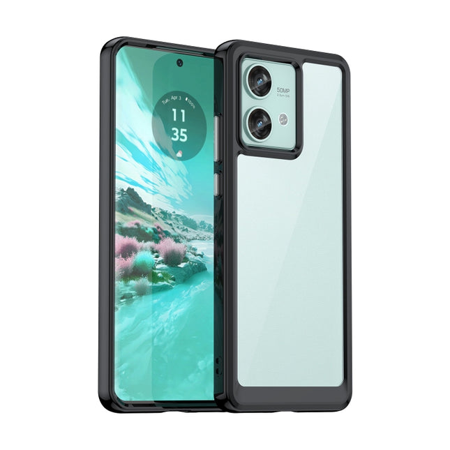 Colorful Series Acrylic Hybrid TPU Phone Case, For Motorola Edge 40 Neo, For Motorola Moto G14, For Motorola Edge 40, For Motorola Moto G53 5G