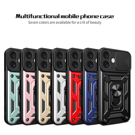 Sliding Camera Cover Design TPU+PC Phone Case, For iPhone 16 Plus, For iPhone 16, For iPhone 15 Pro