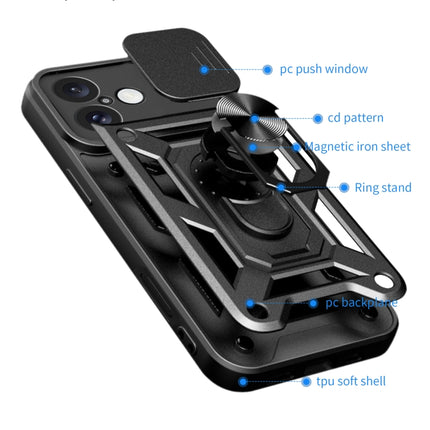 Sliding Camera Cover Design TPU+PC Phone Case, For iPhone 16 Plus, For iPhone 16, For iPhone 15 Pro