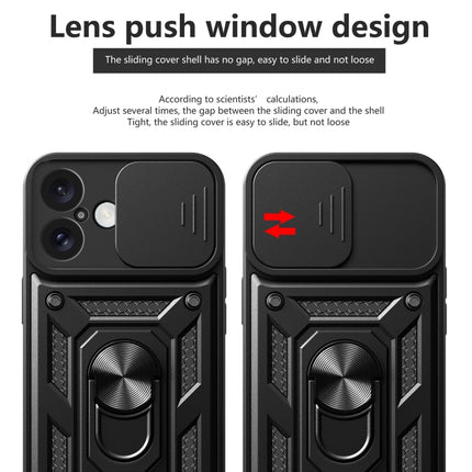 Sliding Camera Cover Design TPU+PC Phone Case, For iPhone 16 Plus, For iPhone 16, For iPhone 15 Pro