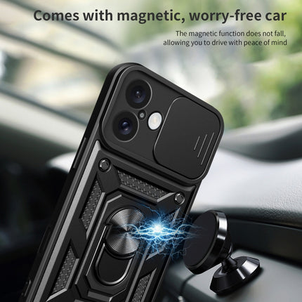 Sliding Camera Cover Design TPU+PC Phone Case, For iPhone 16 Plus, For iPhone 16, For iPhone 15 Pro