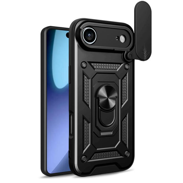 Sliding Camera Cover Design TPU+PC Phone Case, For iPhone Air, For iPhone 16e, For iPhone 16 Pro Max