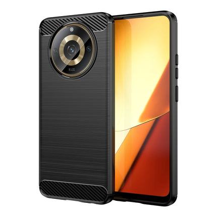 Carbon Fiber Brushed Texture TPU Phone Case, For Realme Narzo 60X, For Realme C51, For Realme Narzo 60 Pro, For Realme Narzo 60, For Realme 11 5G, For Realme C65 4G