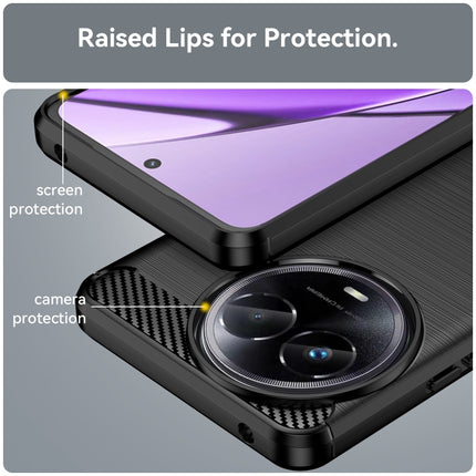 Carbon Fiber Brushed Texture TPU Phone Case, For Realme Narzo 60X, For Realme C51, For Realme Narzo 60 Pro, For Realme Narzo 60, For Realme 11 5G, For Realme C65 4G