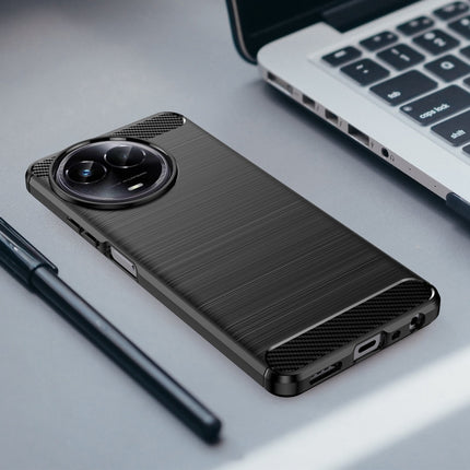 Carbon Fiber Brushed Texture TPU Phone Case, For Realme Narzo 60X, For Realme C51, For Realme Narzo 60 Pro, For Realme Narzo 60, For Realme 11 5G, For Realme C65 4G