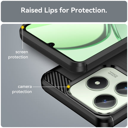 Carbon Fiber Brushed Texture TPU Phone Case, For Realme C63, For Realme GT 6T, For Realme GT Neo6, For Realme GT Neo6 SE, For Realme Note 50, For Realme 12 Pro 5G, For Realme 12 Pro+ 5G, For Realme C67 4G