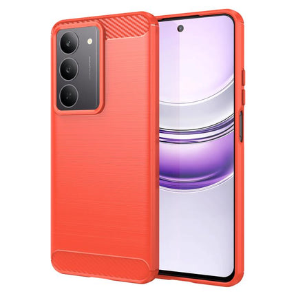Carbon Fiber Brushed Texture TPU Phone Case, For Realme V60 Pro, For Realme C75, For Realme GT 7 Pro, For Realme P1 Speed, For Realme 13 Pro 5G, For Realme 13 Pro+ 5G, For Realme GT 6, For Realme C61