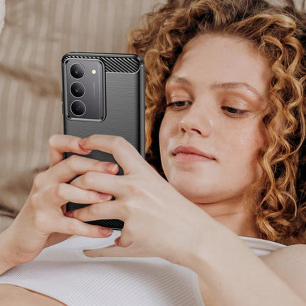 Carbon Fiber Brushed Texture TPU Phone Case, For Realme V60 Pro, For Realme C75, For Realme GT 7 Pro, For Realme P1 Speed, For Realme 13 Pro 5G, For Realme 13 Pro+ 5G, For Realme GT 6, For Realme C61