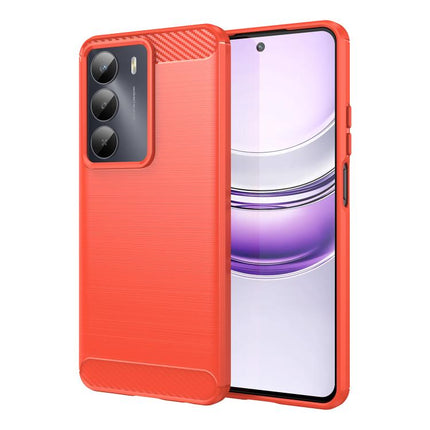 Carbon Fiber Brushed Texture TPU Phone Case, For Realme 16T 5G, For Realme 15 Pro 5G, For Realme 15 5G, For Realme V70S, For Realme V70, For Realme C75x, For Realme 14x India, For Realme 14x 5G