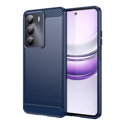 Carbon Fiber Brushed Texture TPU Phone Case, For Realme 16T 5G, For Realme 15 Pro 5G, For Realme 15 5G, For Realme V70S, For Realme V70, For Realme C75x, For Realme 14x India, For Realme 14x 5G