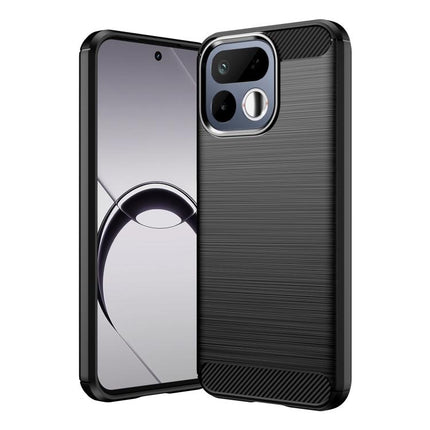 Carbon Fiber Brushed Texture TPU Phone Case, For Realme 16T 5G, For Realme 15 Pro 5G, For Realme 15 5G, For Realme V70S, For Realme V70, For Realme C75x, For Realme 14x India, For Realme 14x 5G