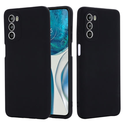 Solid Color Liquid Silicone Dropproof Full Coverage Phone Case, For Motorola Moto G71s 5G