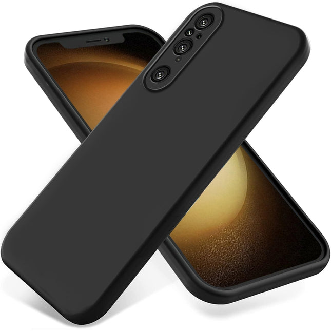 Solid Color Liquid Silicone Dropproof Full Coverage Phone Case, For Sony Xperia 1 V, For Sony Xperia 10 V