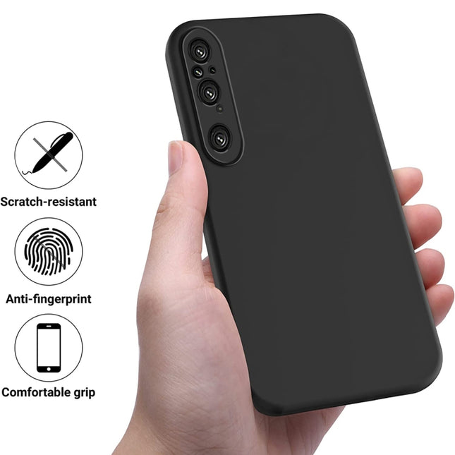 Solid Color Liquid Silicone Dropproof Full Coverage Phone Case, For Sony Xperia 1 V, For Sony Xperia 10 V