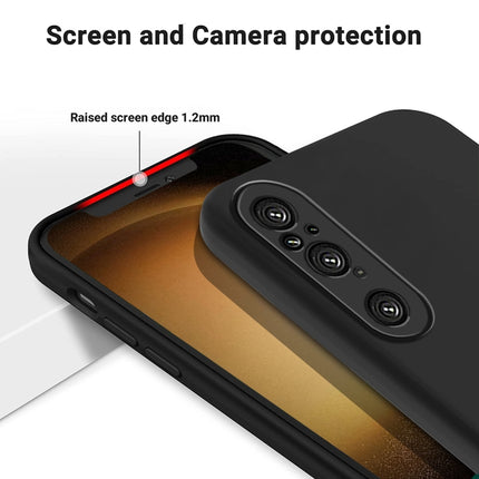 Solid Color Liquid Silicone Dropproof Full Coverage Phone Case, For Sony Xperia 1 V, For Sony Xperia 10 V