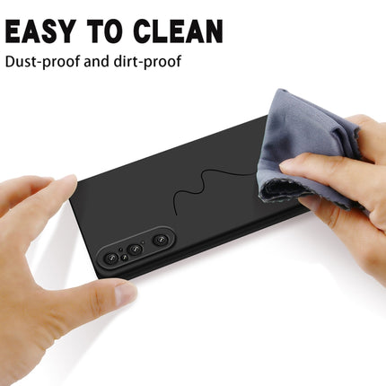 Solid Color Liquid Silicone Dropproof Full Coverage Phone Case, For Sony Xperia 1 V, For Sony Xperia 10 V