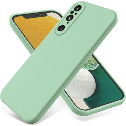 Solid Color Liquid Silicone Dropproof Full Coverage Phone Case, For Sony Xperia 1 V, For Sony Xperia 10 V