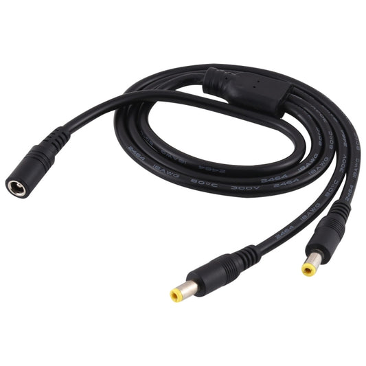 5.5 x 2.5mm 1 to 2 Female to Male Plug DC Power Splitter Adapter Power Cable, Cable Length: 70cm