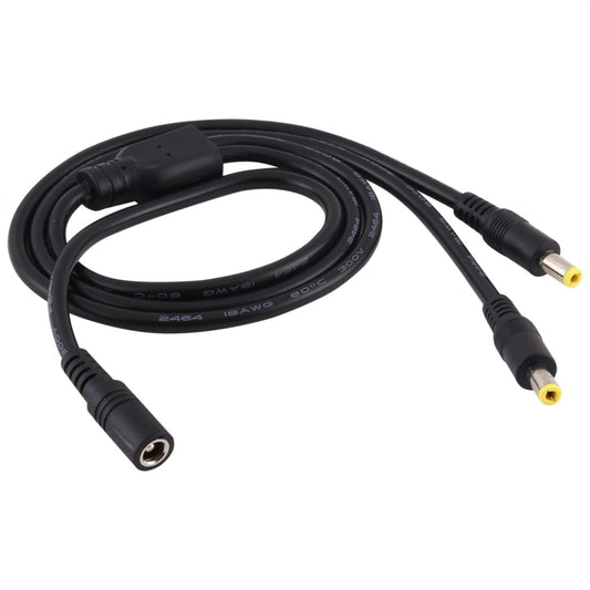 5.5 x 2.5mm 1 to 2 Female to Male Plug DC Power Splitter Adapter Power Cable, Cable Length: 70cm