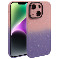 Gradient Starry Silicone Phone Case with Lens Film, For iPhone 15 Pro Max, For iPhone 14 Plus, For iPhone 14, For iPhone 15 Pro, For iPhone 15 Plus