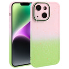 For iPhone 14 Plus / Pink Green