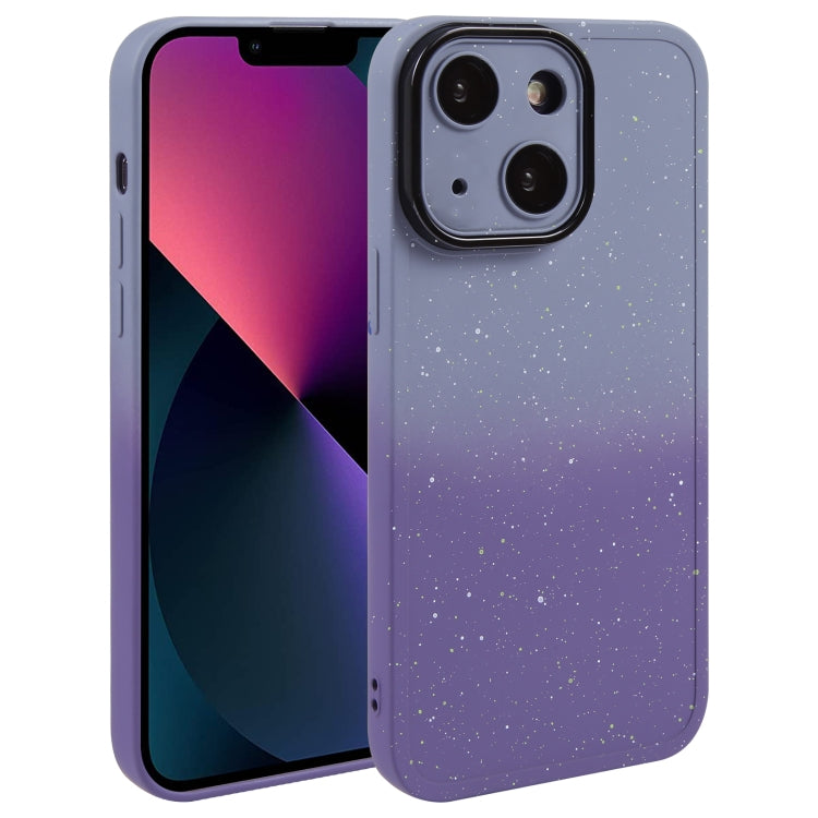 Gradient Starry Silicone Phone Case with Lens Film, For iPhone 13, For iPhone 12, For iPhone 12 Pro Max, For iPhone 12 Pro, For iPhone 11 Pro Max