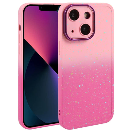 Gradient Starry Silicone Phone Case with Lens Film, For iPhone 13 Pro Max, For iPhone 13 Pro, For iPhone 13, For iPhone 12