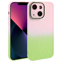 Gradient Starry Silicone Phone Case with Lens Film, For iPhone 13, For iPhone 12, For iPhone 12 Pro Max, For iPhone 12 Pro, For iPhone 11 Pro Max