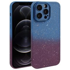 Gradient Starry Silicone Phone Case with Lens Film, For iPhone 13, For iPhone 12, For iPhone 12 Pro Max, For iPhone 12 Pro, For iPhone 11 Pro Max