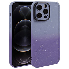 Gradient Starry Silicone Phone Case with Lens Film, For iPhone 12 Pro Max, For iPhone 12 Pro, For iPhone 11 Pro Max, For iPhone 11