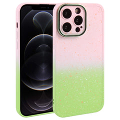 Gradient Starry Silicone Phone Case with Lens Film, For iPhone 13, For iPhone 12, For iPhone 12 Pro Max, For iPhone 12 Pro, For iPhone 11 Pro Max