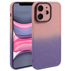 Gradient Starry Silicone Phone Case with Lens Film, For iPhone 11